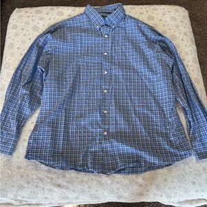Daniel Cremieux dress shirt, blue and brown